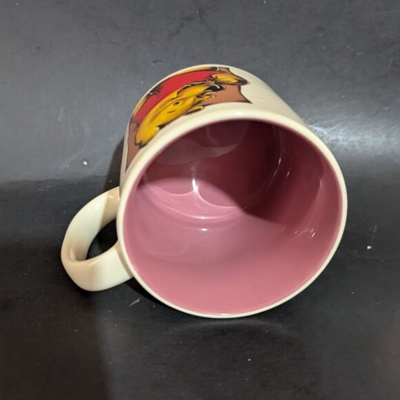 Disney Winnie The Pooh Ceramic Mug Pink Interior 3.5" Adorable Character Design - Picture 6 of 7
